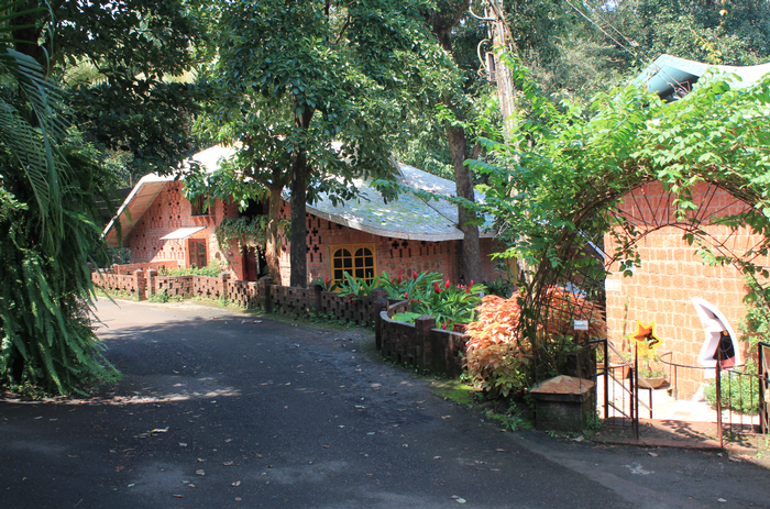 View of Nisha's Play School and Shiksha Niketan from the road