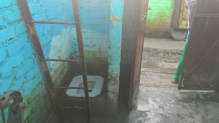 Some enthusiastic dwellers have already constructed a toilet in their cramped jhopdis