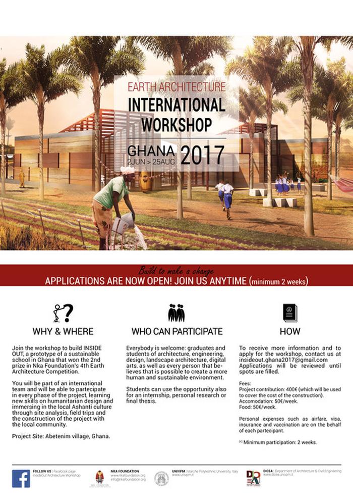 Earth Architecture International Workshop in Abetenim village, Ghana
