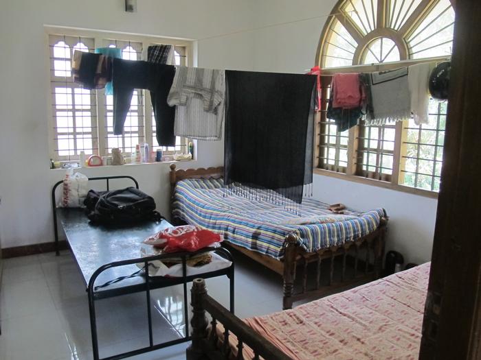 Ventilated bedroom shared by three inmates